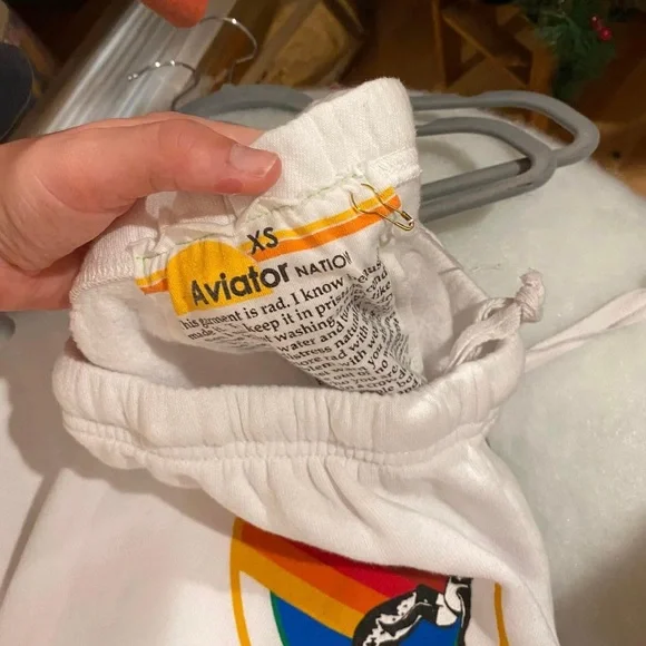 Aviator nation white logo pants - Picture 2 of 2